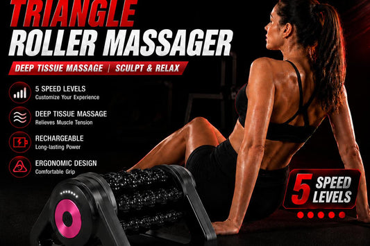 Triangle Massage Roller for Shoulders Back and Legs Deep Tissue Muscle Relief Home Recovery